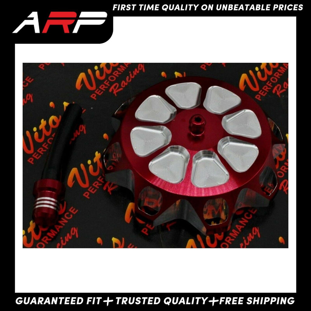 Red Aluminum Billet Fuel Tank Cap For Yamaha Banshee Raptor 660 Warrior Blaster